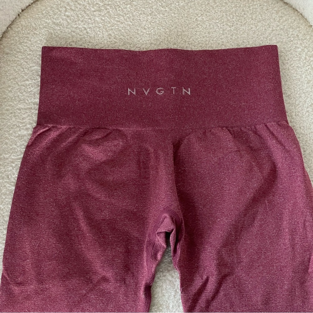 NVGTN Maroon NV Seamless Leggings - Picture 5 of 7
